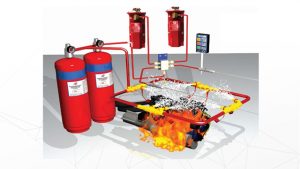 fire suppression system pada alat berat