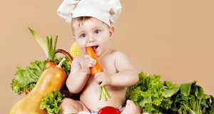 anak makan sayur